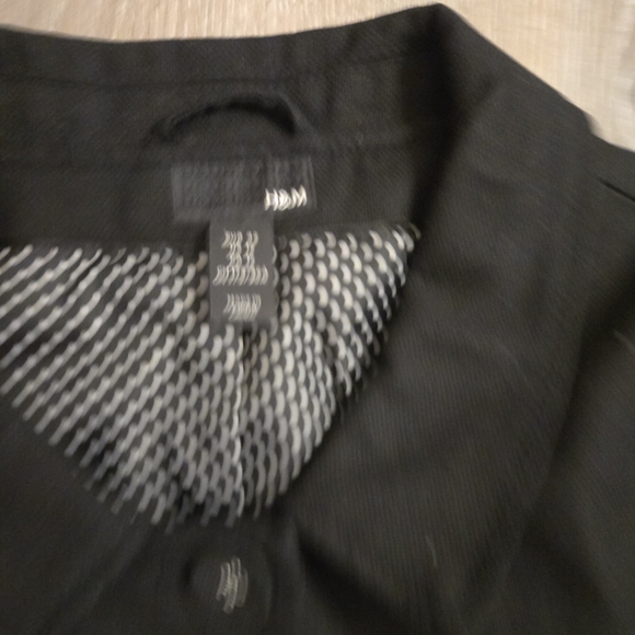 Black Button-Up Peacoat - Picture 3 of 4